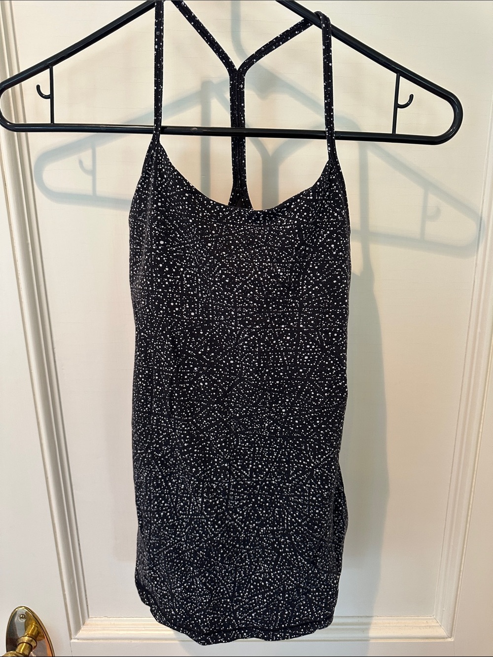 Lululemon Power Y Tank Light Luon Sz 2 Night View White Black